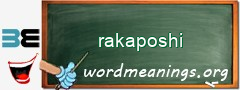 WordMeaning blackboard for rakaposhi